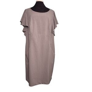 Calvin Klein Plus Size Grey Pocket Dress